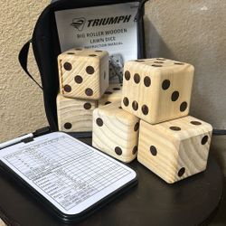Triumph Big Roller Wooden Lawn Dice