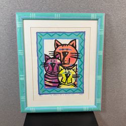 Heusso cat painting 90s pop art