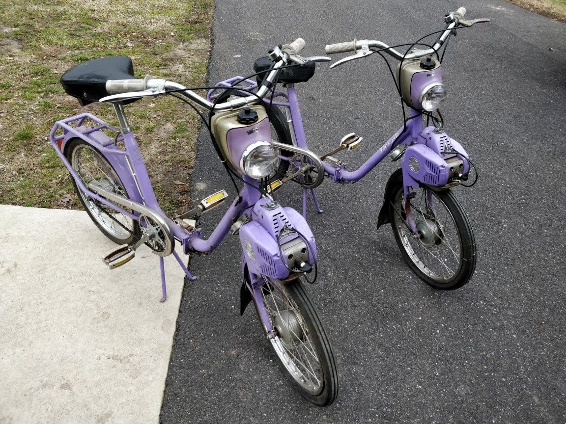 Vintage Pair of Zanetti Bicizeta Mopeds