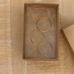 New Gold and Silver Ring Set