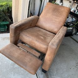 Two Caramel Color Recliners - Ashley Furniture