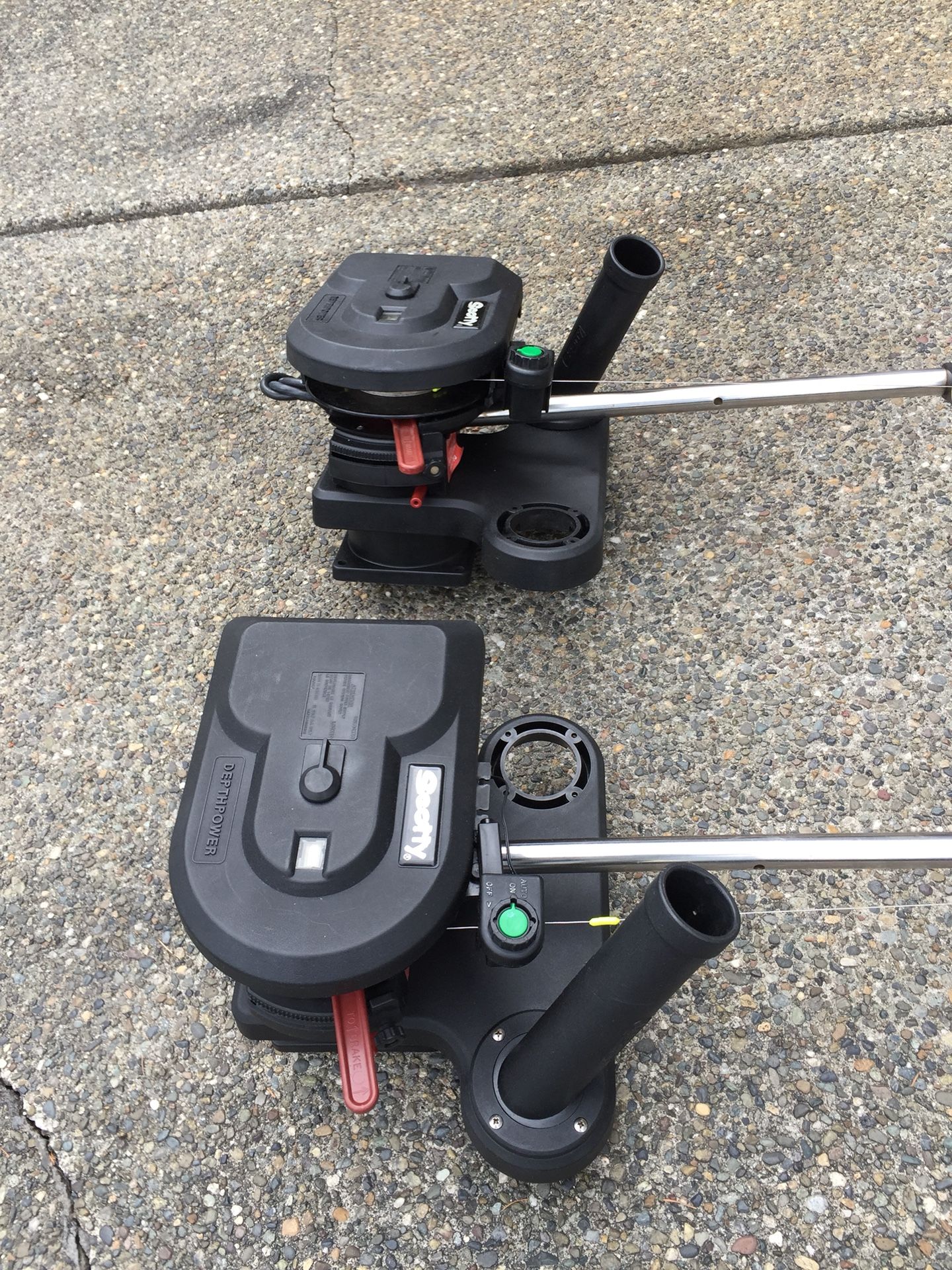 A pair of electric DepthPower Scotty downrigger for Sale in South Hill, WA OfferUp