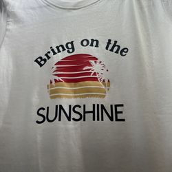 Sunset White T- Shirt