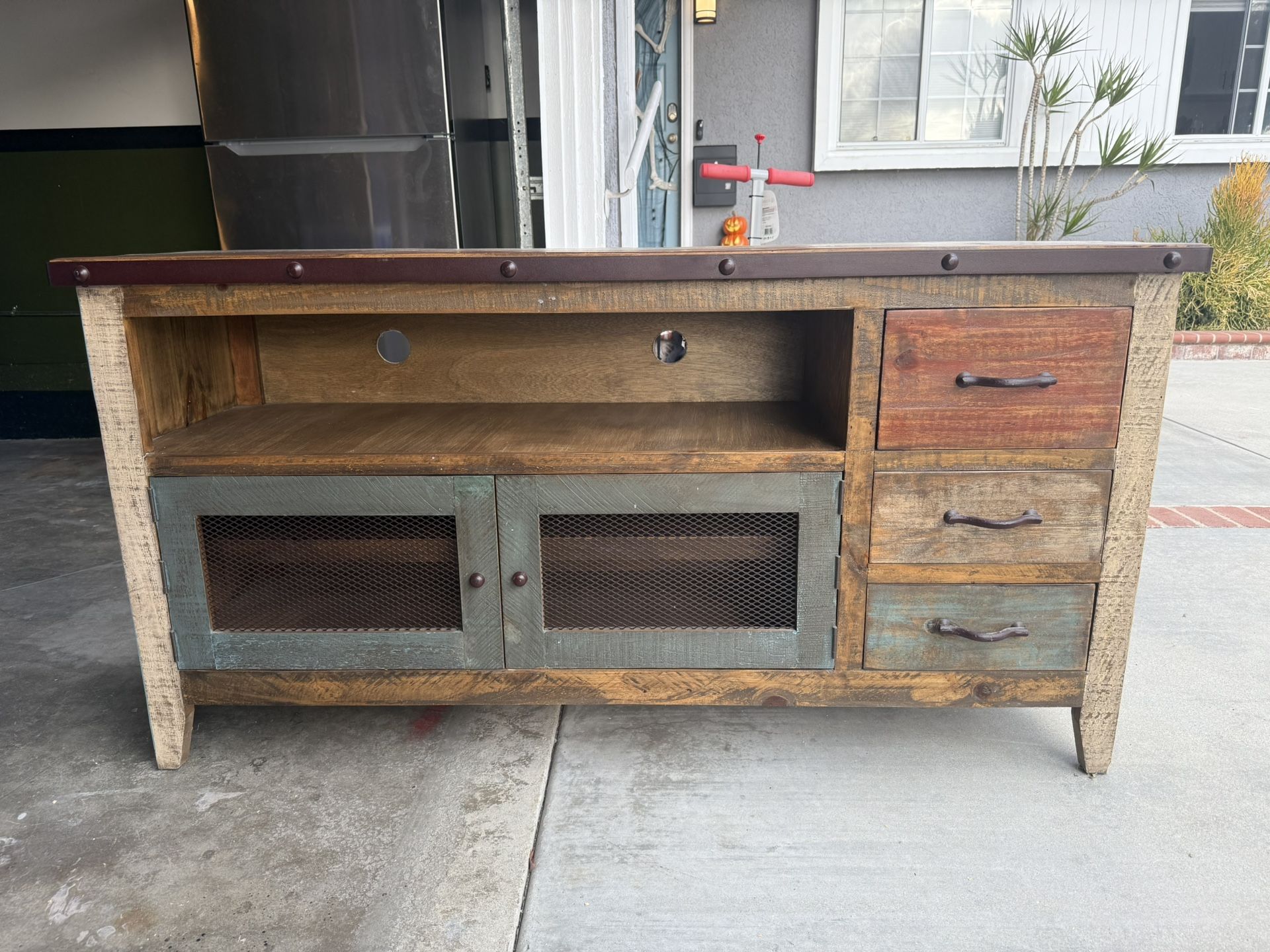 Solid Wood Entertainment Center