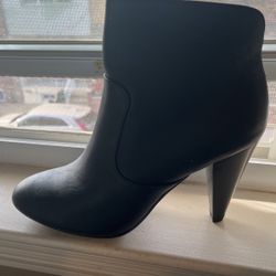 Black Ankle Heel Boots 