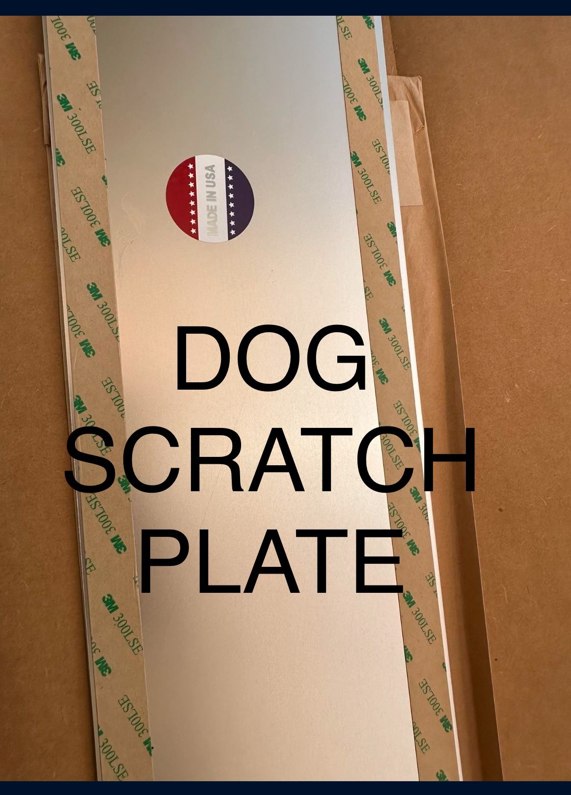 NEW Deck the Door Decor | Dog Scratch Door Protection Plate - Anodized Aluminum - Magnetic Mount for Steel Doors - Multiple Finish Colors - Sizes for