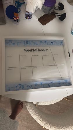 Acrylic weekly planner