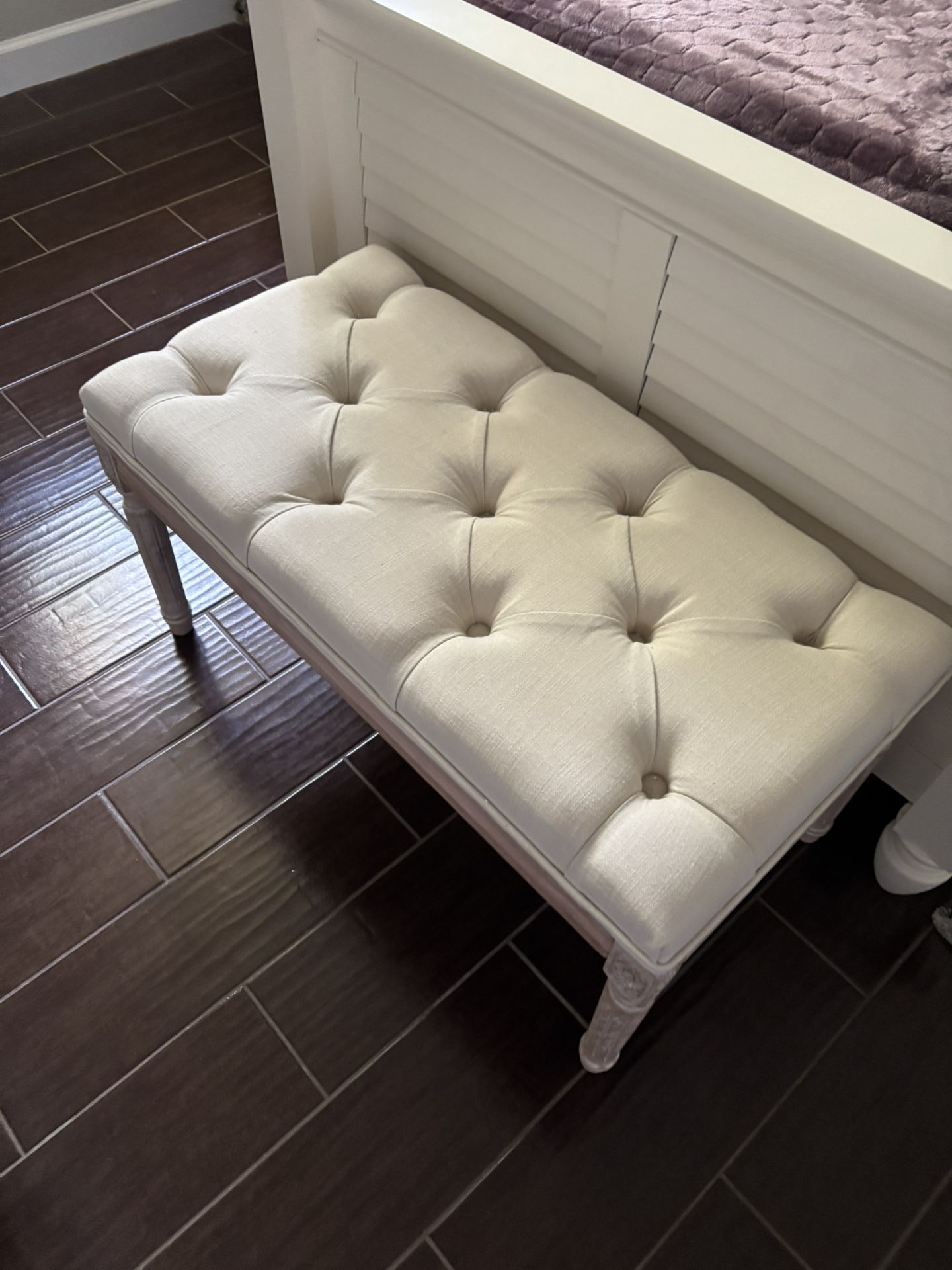 Gorgeous Cream French Bench