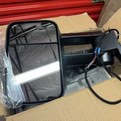 Side Mirrors Compatible with 2014 2015 2016 2017 2018 Chevy Silverado & GMC Sierra 1500, 2015-2018 2 HD, Extended Trailer Towing Side Mi