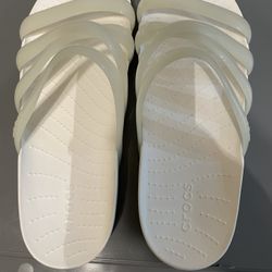 Crocs White And Clear 9