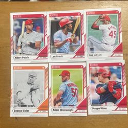 2024 DONRUSS STL CARDINALS 8 CARD LOT 