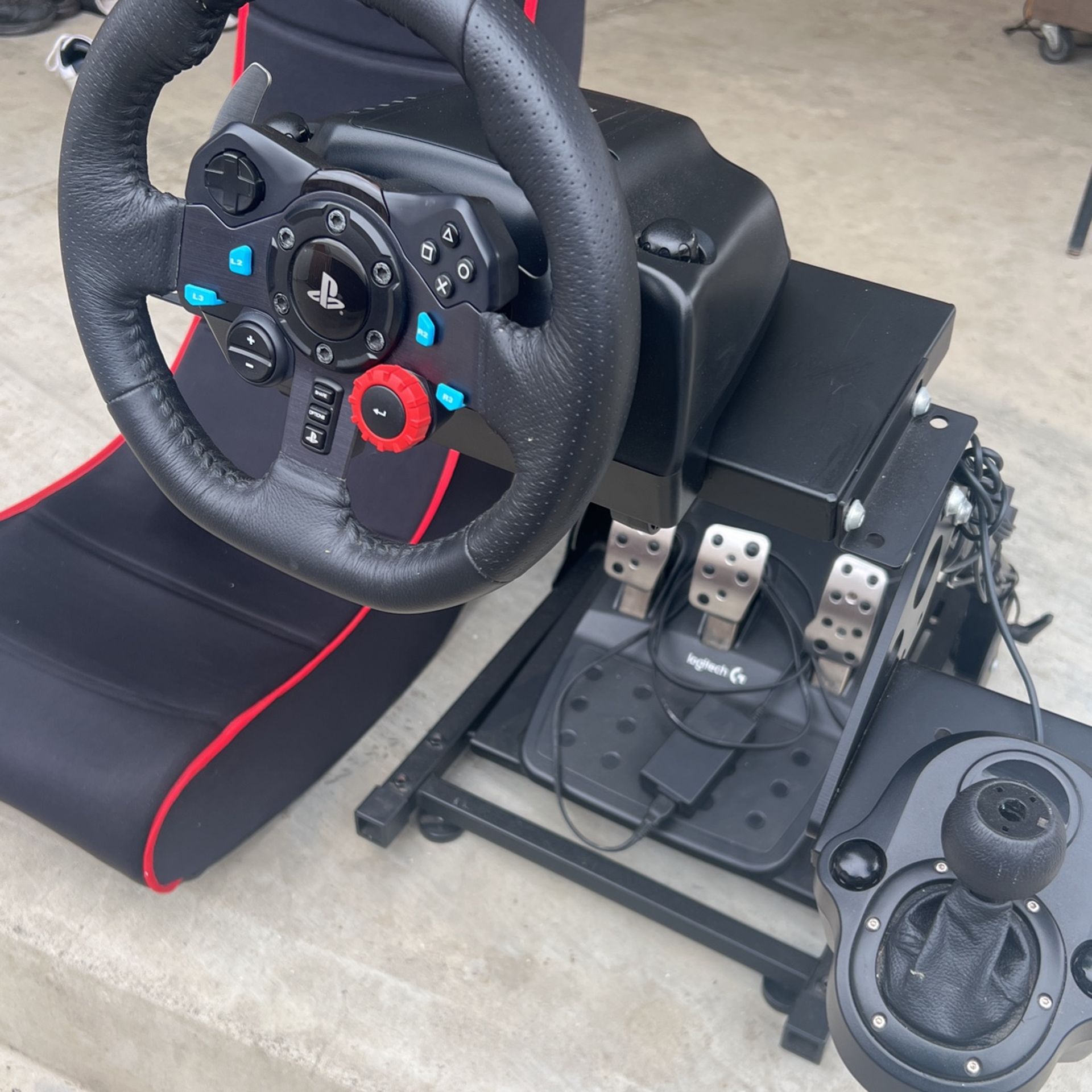 Logitech G29 Racing Wheel Stand And Shifter Logitech G29 Driving 