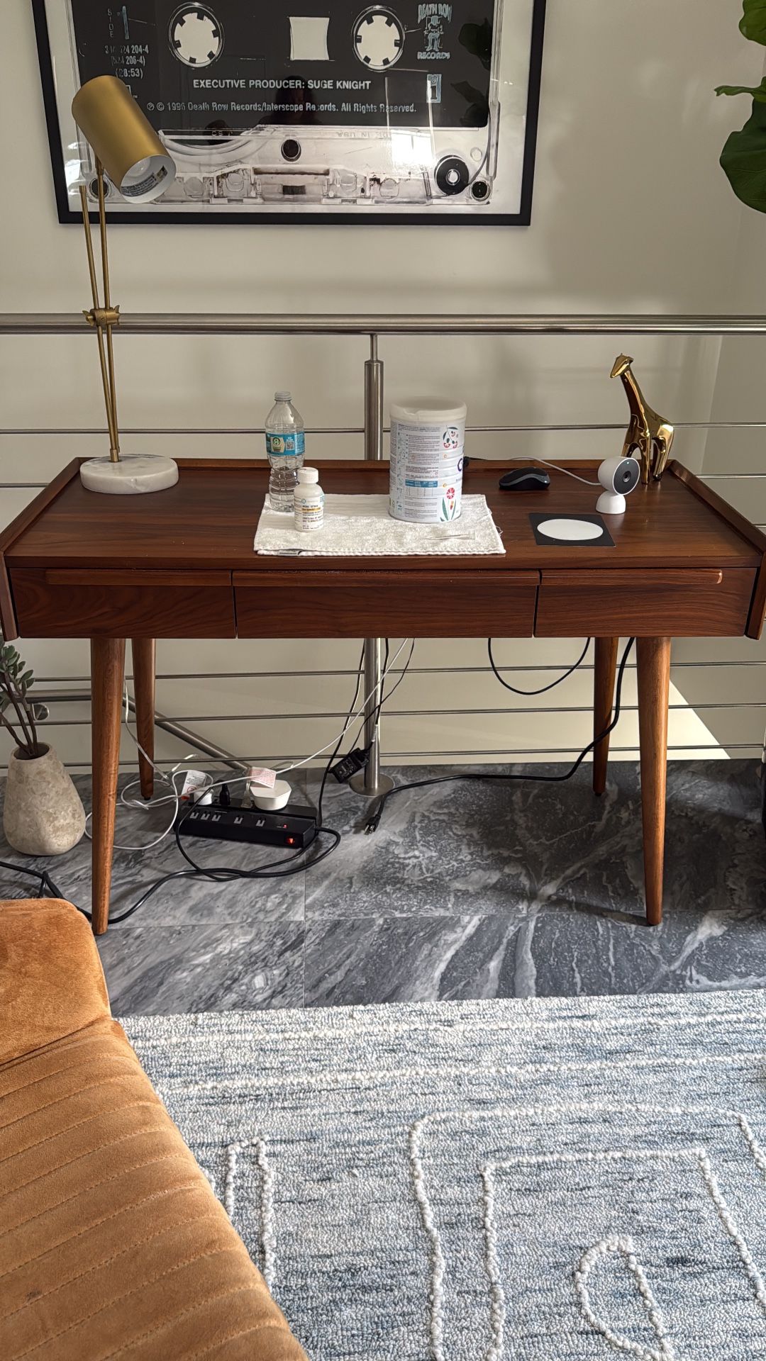 West Elm Desk With Chair