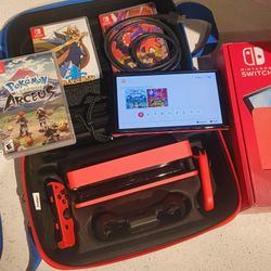 Nintendo Switch OLED Red Bundle 