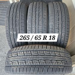 265 / 65 R 18 (4) TIRES GENERAL 