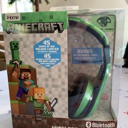 Minecraft Bluetooth Kid Safe Headphones