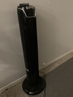 Great tall standing oscillating fan with timer and remote