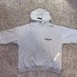 Gray Essentials Hoodie Sizes Medium and Large