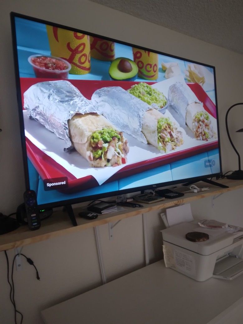 TCL TV With Remote 55" Works Perfect