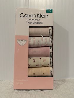 Calvin Klein Girls Bikini Underwear 7-Pack XL