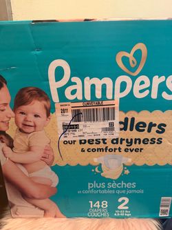 Pampers Swaddlers Size 2 Diapers – 148 Count