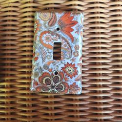 Boho Vintage Ceramic Light Switch Cover