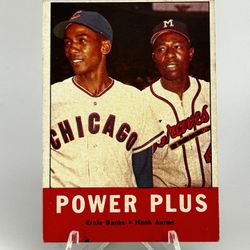 1963 Topps #242 Hank Aaron, Ernie Banks Power Plus