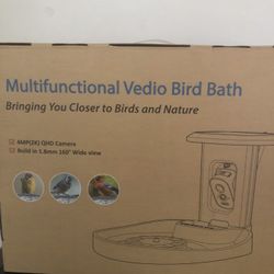 Multifuncional Video Bird Bath & Feeder