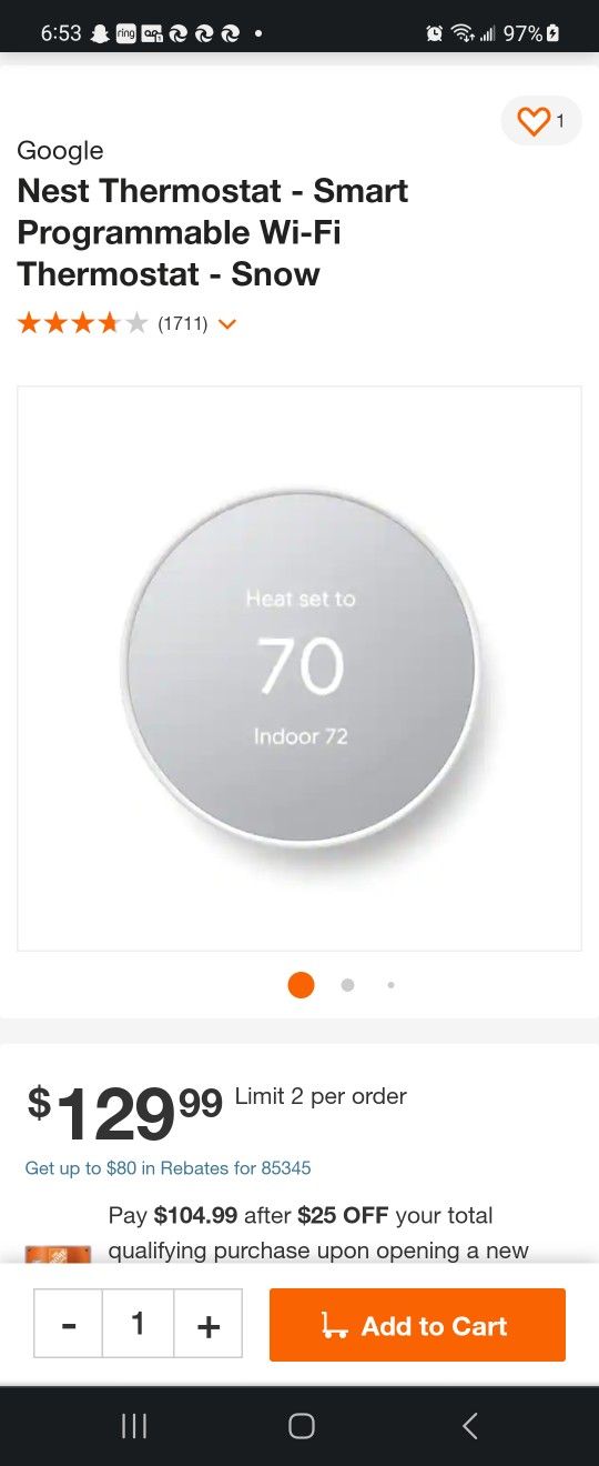 GOOGLE THERMOSTAT