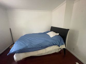 Full bed frame and mattress