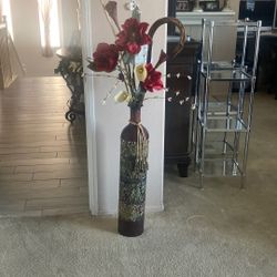Floor Flower Vase With Flowers $50