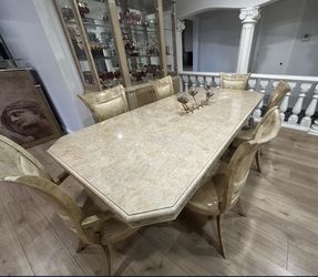 Dinning Table With China Cabinet