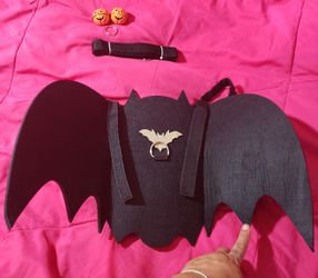 🔥 DIABLA'z - NEW UNUSED - Halloween Dog Bat Wings Costume & Bells