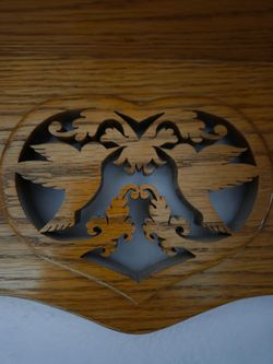 Hand carved shelf