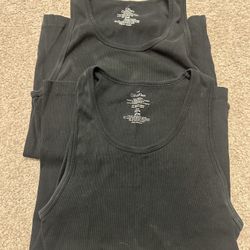 Lot of 2 Black Calvin Klein tank tops Men Small 