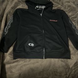 Black Chrome Hearts Zip up 