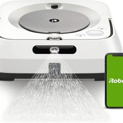 New iRobot Braava Jet M6 Ultimate Robot Mop- Wi-Fi Connected, Precision Jet Spray, Smart Mapping, Works with Alexa, Ideal for Multiple Rooms, Recha