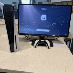 🎮 PS5 Disc Edition + 24” Acer Monitor –  (Plug & Play Setup) 🎮