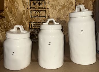 Rae Dunn Number Canister Set