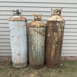 3 Propane Tanks (All For $80)