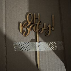 “oh Baby” Cake Topper