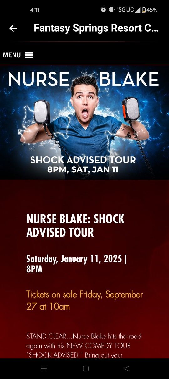 Nurse Blake Shock And Advise Tour At Fantasy Springs Casino Comedy Show