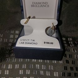 Diamond Hoop Earrings 