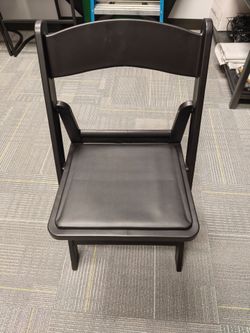 Black Resin Folding Chairs
