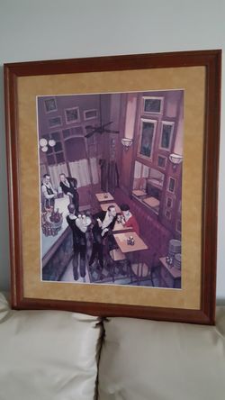 Framed Wooden Art Print (Bistro)