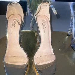 Golden High Heels Size 7 1/2