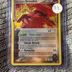 Team Magmas Groudon Celebrations Pokémon