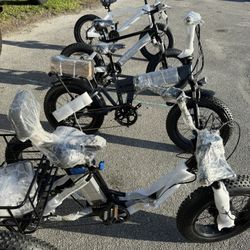 NEW 20x4.0 FAT TIRES ELECTRIC 350w & 500w & 750w ( TRICYCLE & BIKE) 40 M P CHARGE   READY TO RIDE ✅