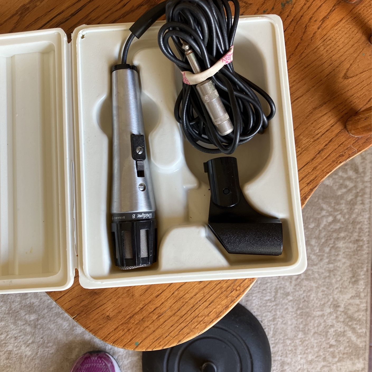 Unidyne B Microphone And Atlas Sound Microphone Stand