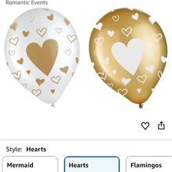 Bag Of 100 Brand New 12” Laytex Heart Balloons Wedding Valentines Day 